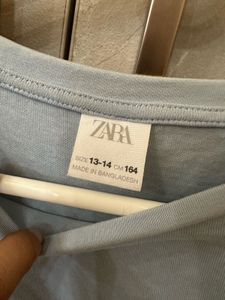 Original Zara Blue Crop Top