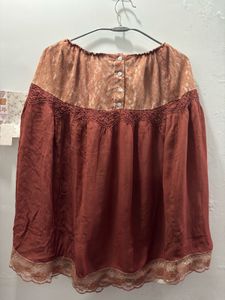 Vintage Style Brown Skirt