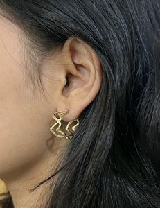 Heart Hoop Earrings