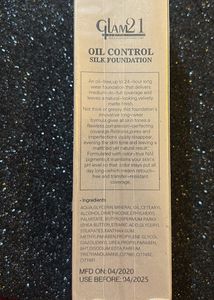 Glam21 -SPF35,Oil Control Foundation