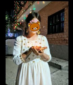 White Embroidered Kurti