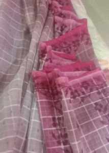 Elegant Checked Saree
