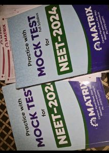 NEET mock test booklets and pw ranker testseries