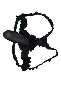 Black Ruffled Lingerie Set