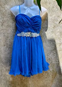 I. BLUE SEXY TUBE DRESS
