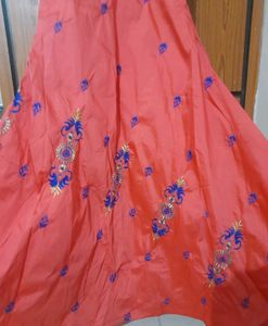 Red Frock With Dupatta