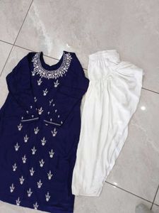 kashmiri woolen Embroidered Kurta Set