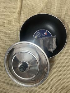 Renberg Blue Orchid Kadai With Stainless Steel Lid