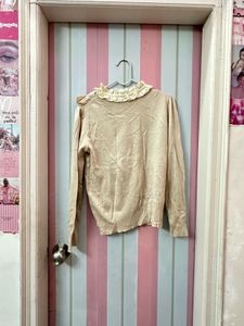 Vintage Lace Blouse with Bow Detail