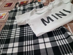 Cute Girls&#39; Dress &amp; Tee Set