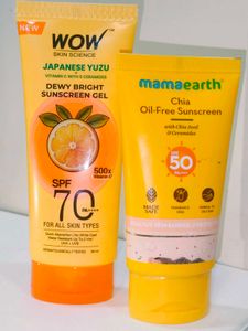 WOW & Mamaearth Sunscreen Combo