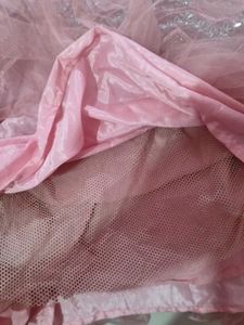 Pink Mirror Work Very Prity Gown