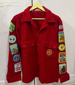 Vintage Red Patch Jacket