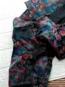 Floral Print Chiffon Dress