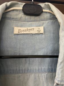 Breakers Soft Denim Shirt…Ice Blue Colour…designer
