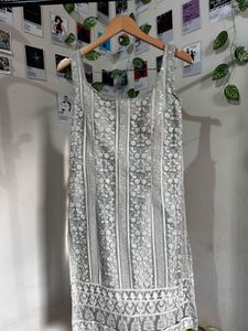 Grey Embroidered Party Wear Set