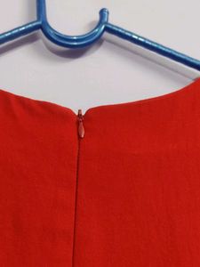 A Midi Flare Solid Dress