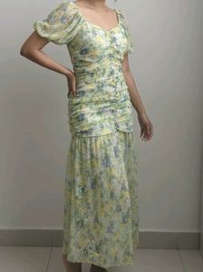 Floral Print Midi Dress