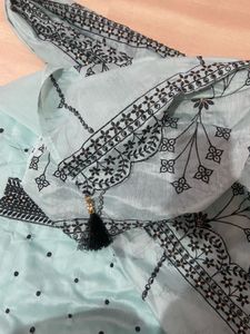 embroidered beaded Kurti set