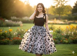 Floral Fit & Flare Dress