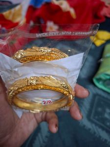 Gold Plated Bangle Set