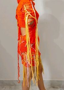Handmade Crochet Dresses With Matching Bag
