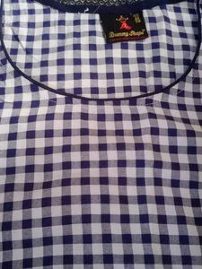 Dummy Shape Checkered Maternity Top