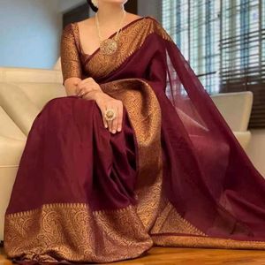 Maroon Saree