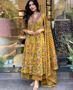 Kurta With Dupatta And Bottom wear