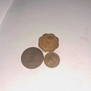 3Old Indian coins