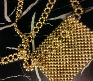 Handmade Golden Pearl Waist Bag 💖
