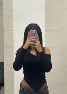 Chic Black One-Shoulder Top