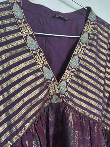 Elegant Purple Kurta
