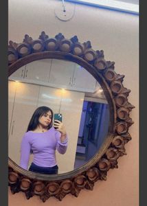 Purple color fitted top