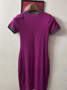 Chic Purple Bodycon Mini Dress