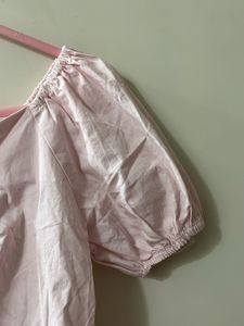 Cute Pink Puff Sleeve Top | New, Unused