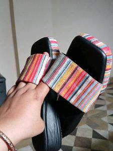 Colorful Striped Slides