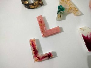 Resin Alphabet Keychain 💗