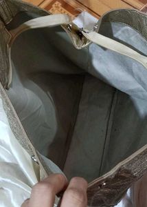 Gold Metallic Tote Bag