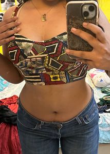 printed hippie top