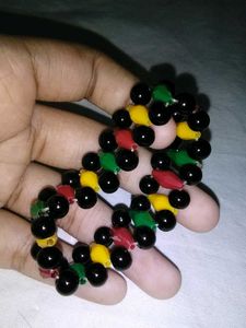 Rasta Bead Bracelet Set