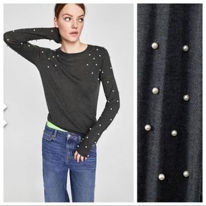 Zara Pearl Top