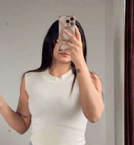 White Crop Top