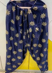 Orange &amp; Blue Salwar Suit