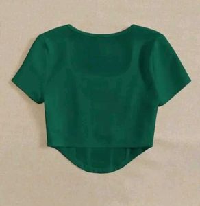 Green Corset Style Top