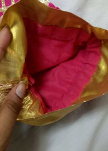Festive Pink Pouch/ Potli