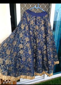 Navy Blue Lehanga Set