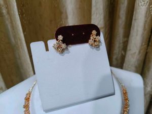 Anti-tranish,RoseGold-Tone Necklace &amp; Earrings set