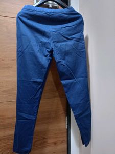 (Go Colors)Navy Blue Slim Fit Pants👖