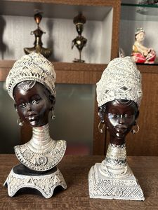 African Lady Busts - Set of 2